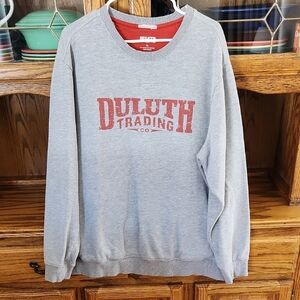 Duluth Trading Co Gray Crewneck Sweatshirt